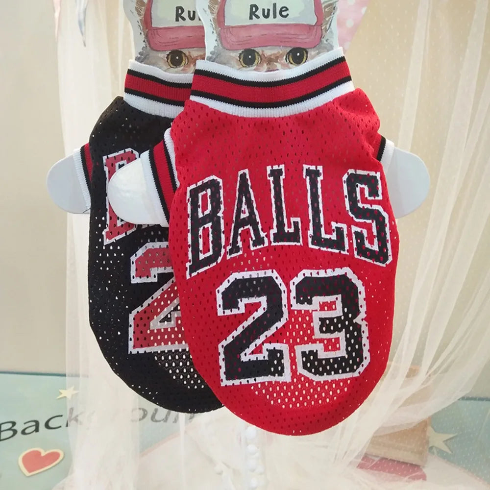 Breathable Mesh Basketball Jersey for Dogs