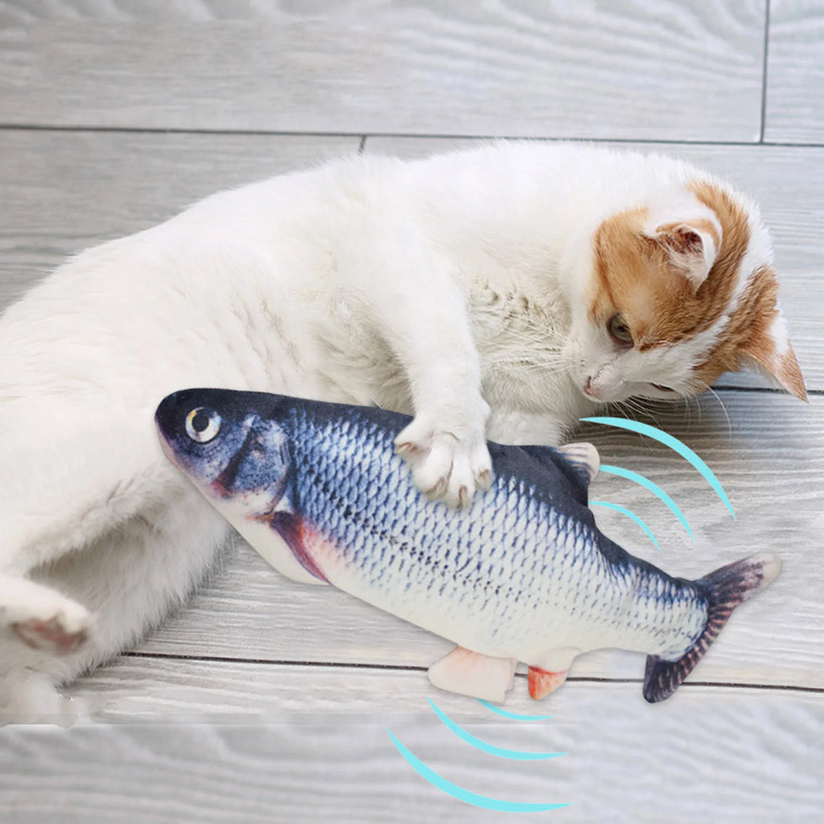 Interactive Floppy Fish Cat Toy with Motion Sensor