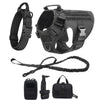 Tactical Dog Harness with MOLLE Pouches and Collar Set