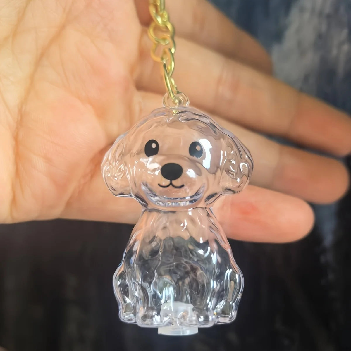 Pet Memorial Hair Keepsake Capsule with Keychain Pendant