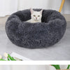 Panier Rond en Peluche pour Animaux avec Housse Amovible