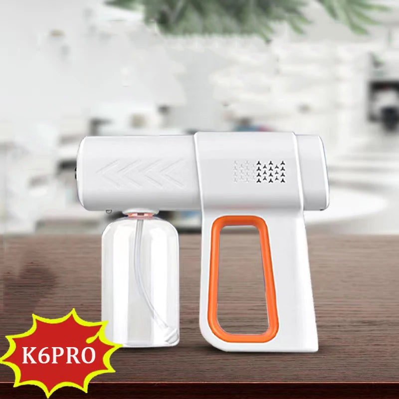 Portable Electric Nano Mist Sanitizing Sprayer Gun with Blue Light