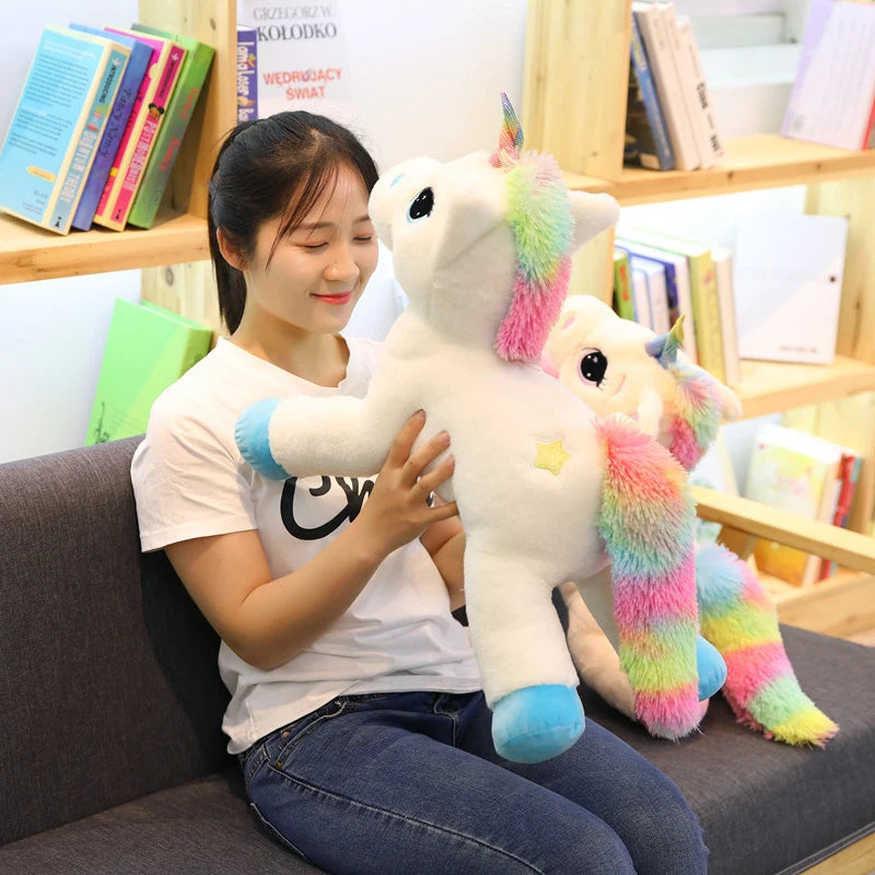 Rainbow Unicorn Plush Toy - Soft Stuffed Animal