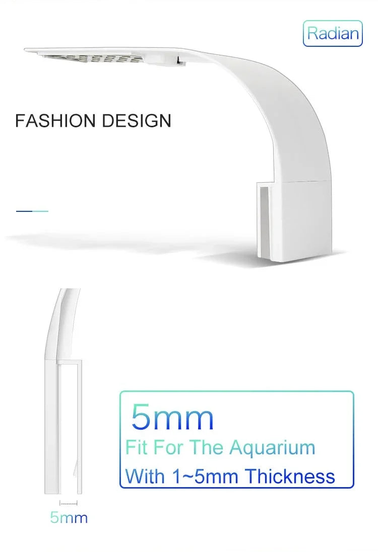 Ultra Thin LED Aquarium Light Clip-On 5W 10W 15W