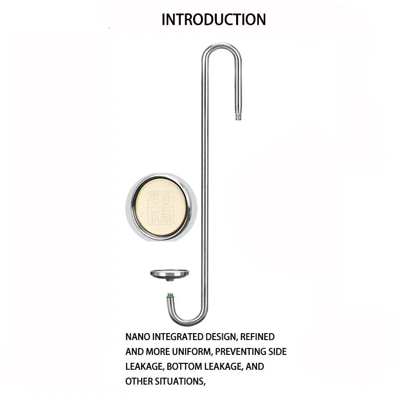 Aquarium CO2 Diffuser Stainless Steel Ceramic Disc
