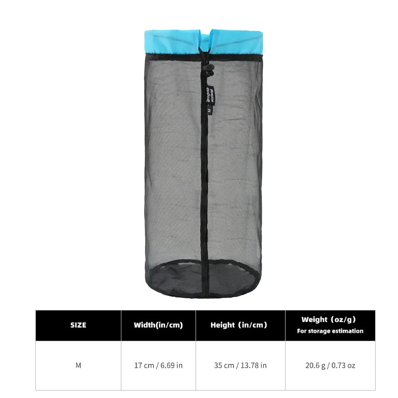 Ultralight Mesh Storage Bags with Drawstring Closure