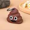 A brown silicone dispenser shaped like a smiling dog face with an attached clip, resting on a light background.