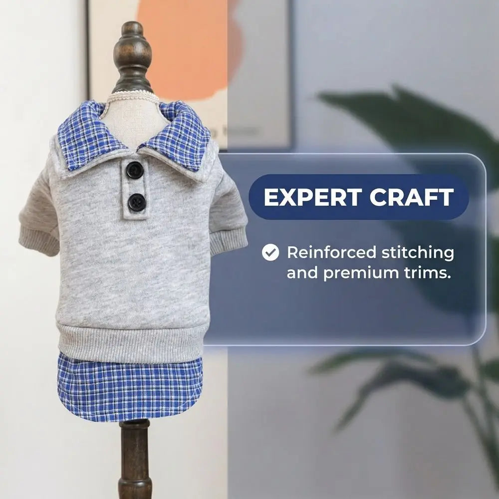Preppy Style Two-Piece Dog Hoodie