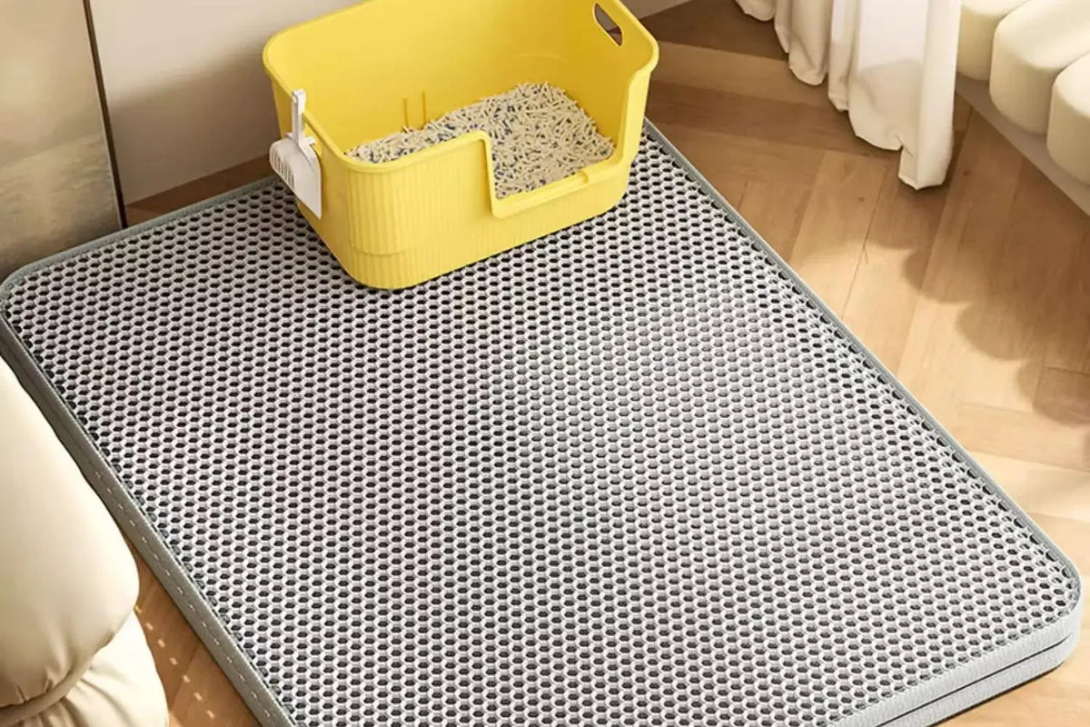 Large Double-Layer Cat Litter Mat – Waterproof, Non-Slip & Washable