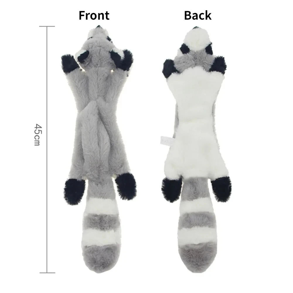 Squeaky Plush Dog Toy with Crinkle Paper – No Stuffing, Durable & Fun