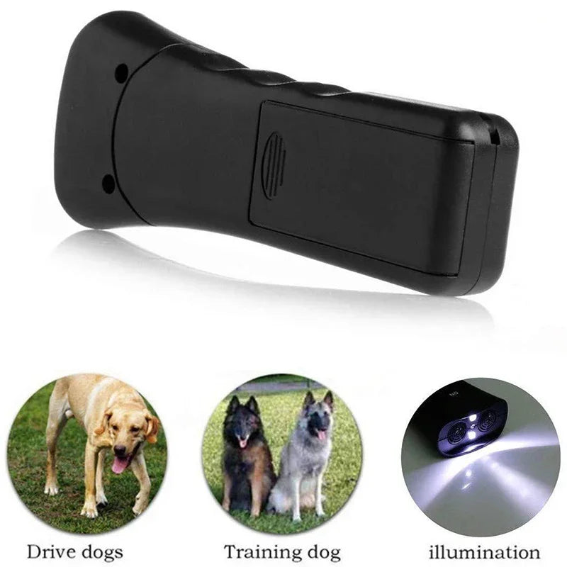 Ultrasonic Dog Repeller with LED Flashlight