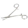 Stainless Steel Pet Grooming Tweezers with Curved Tip