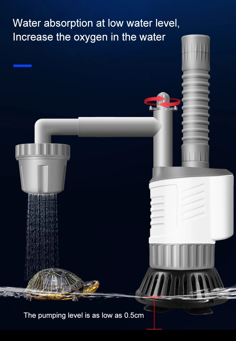 Pompe à eau réglable pour aquarium