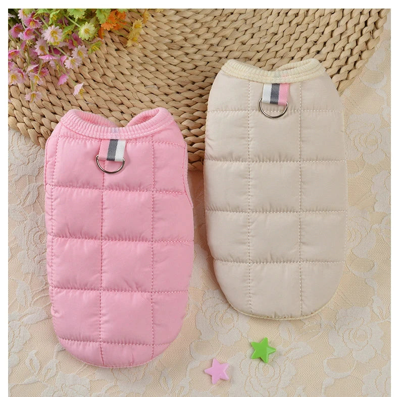 Winter Warm Windproof Dog Coat - Padded for Small Dogs