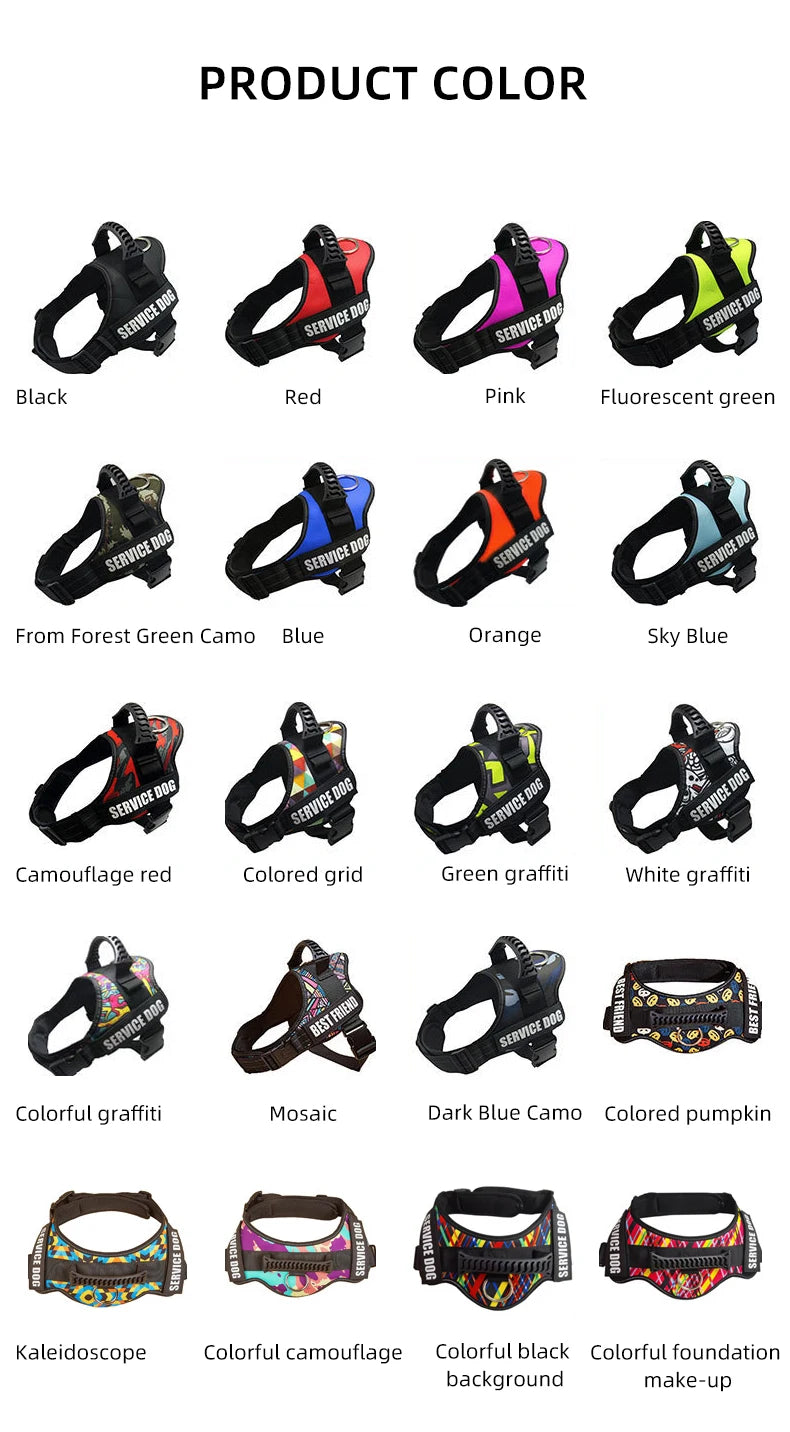 Adjustable No-Pull Dog Harness with Reflective Straps