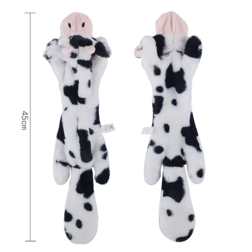 Squeaky Plush Dog Toy with Crinkle Paper – No Stuffing, Durable & Fun
