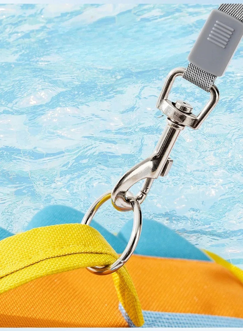 Adjustable Dog Life Jacket with Reflective Trim for Swimming and Water Safety
