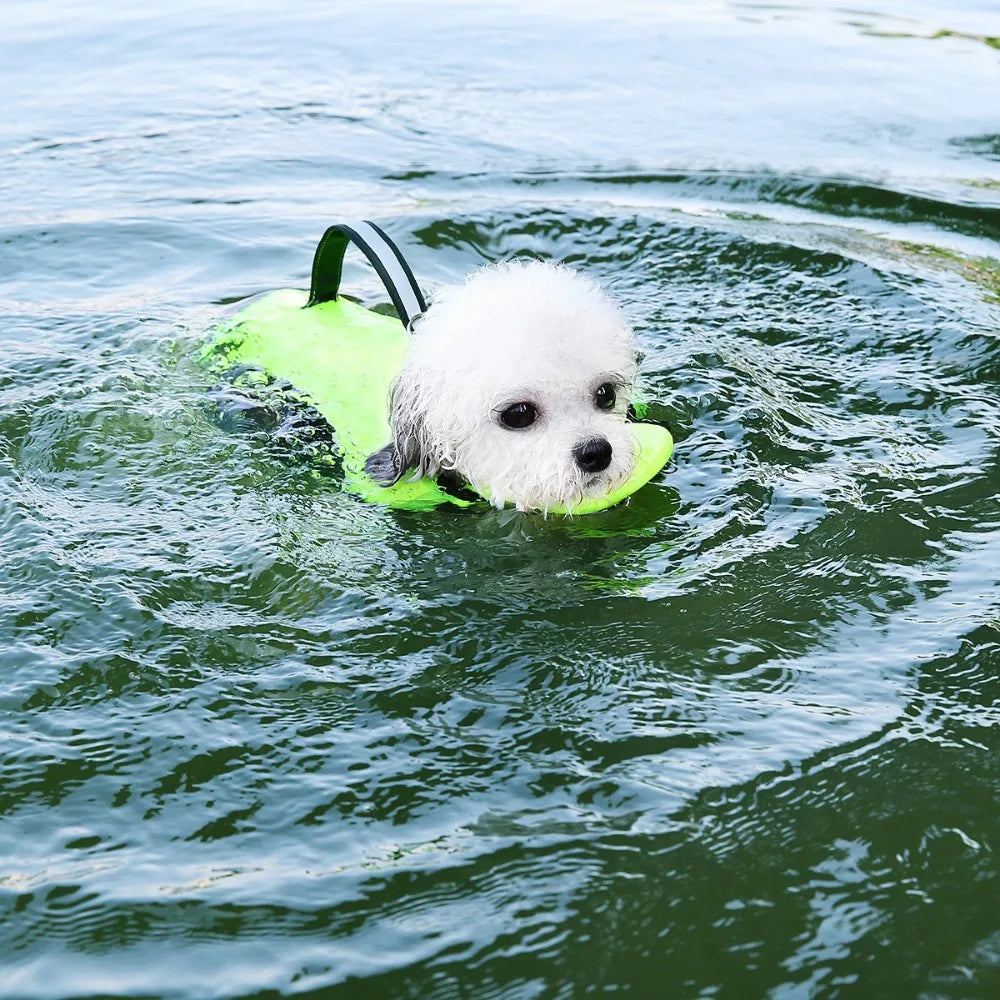 Adjustable Dog Life Jacket with Removable Floats for Swimming