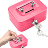 Portable Metal Money Safe Box with Key Lock