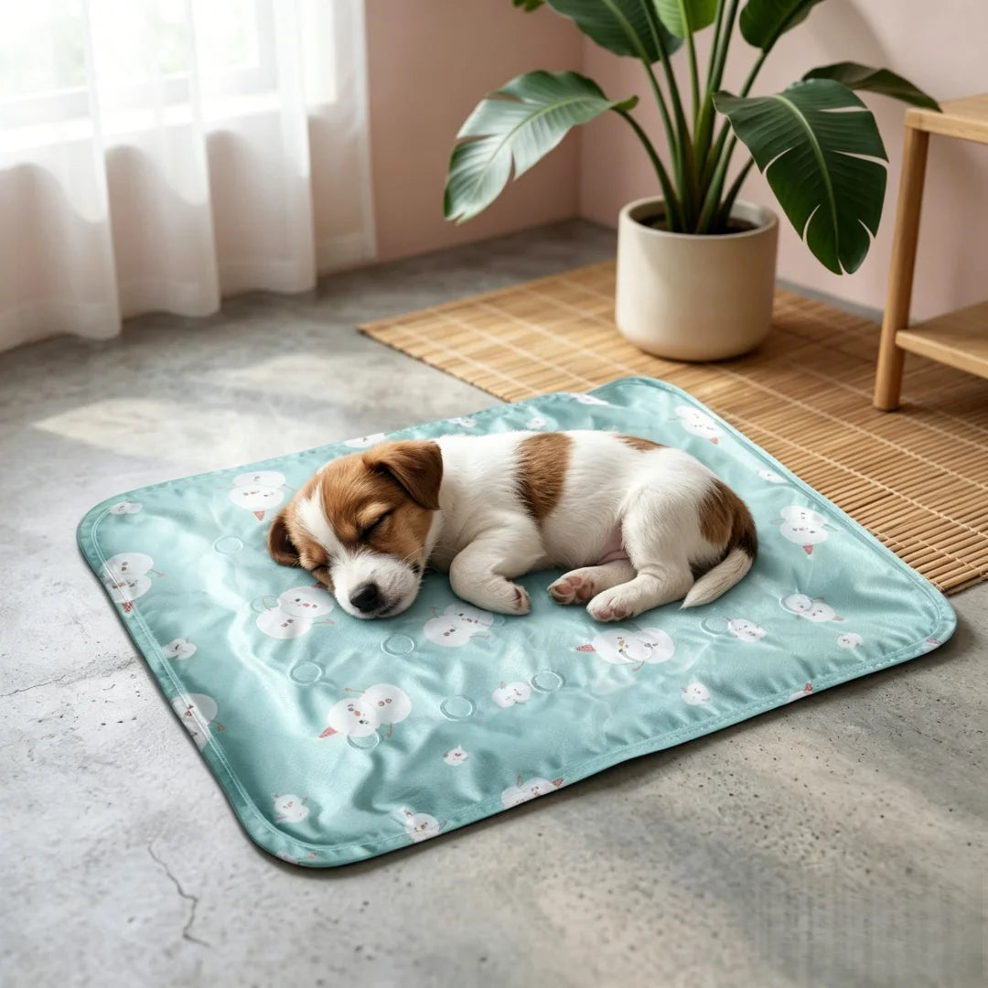 Pet Cooling Mat with Self-Watering Gel Core