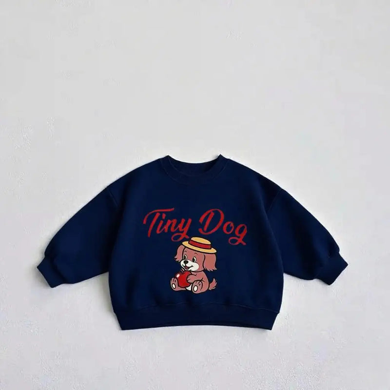Sudadera con Capucha para Bebé Niño con Estampa de Perro Dibujado