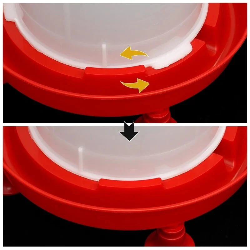 Automatic Poultry Waterer & Feeder 1.5kg / 3L with Footrest