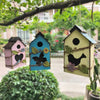Handcrafted Wooden Hanging Birdhouse for Garden Decor