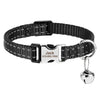 Personalisierte Katzenhalsband mit gedrucktem Design und graviertem ID-Anhänger