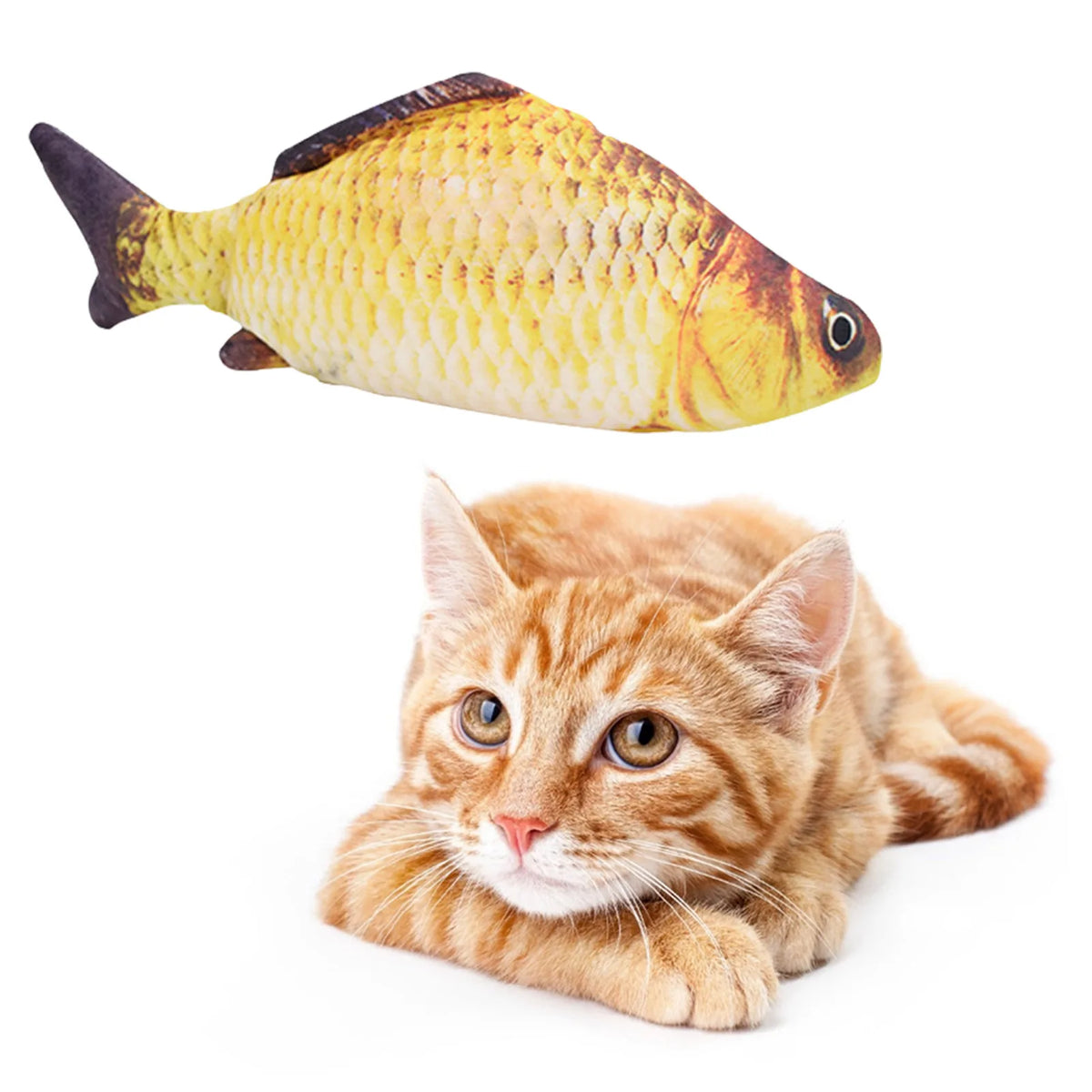 Interactive Floppy Fish Cat Toy with Motion Sensor