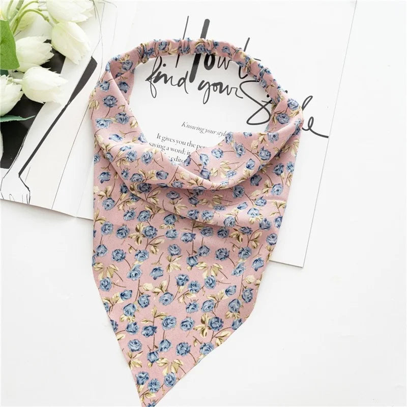 Bohemian Paisley Print Triangle Head Scarf