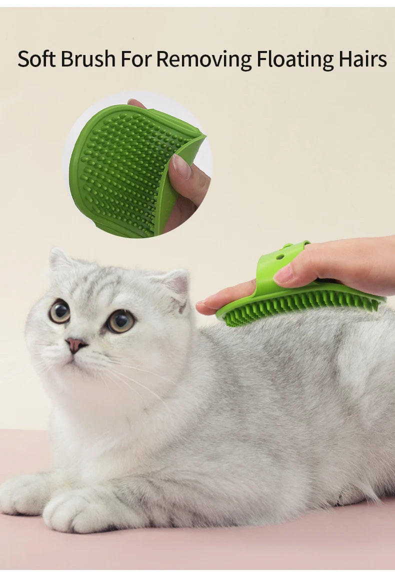 Gant de toilettage en caoutchouc souple pour chiens et chats