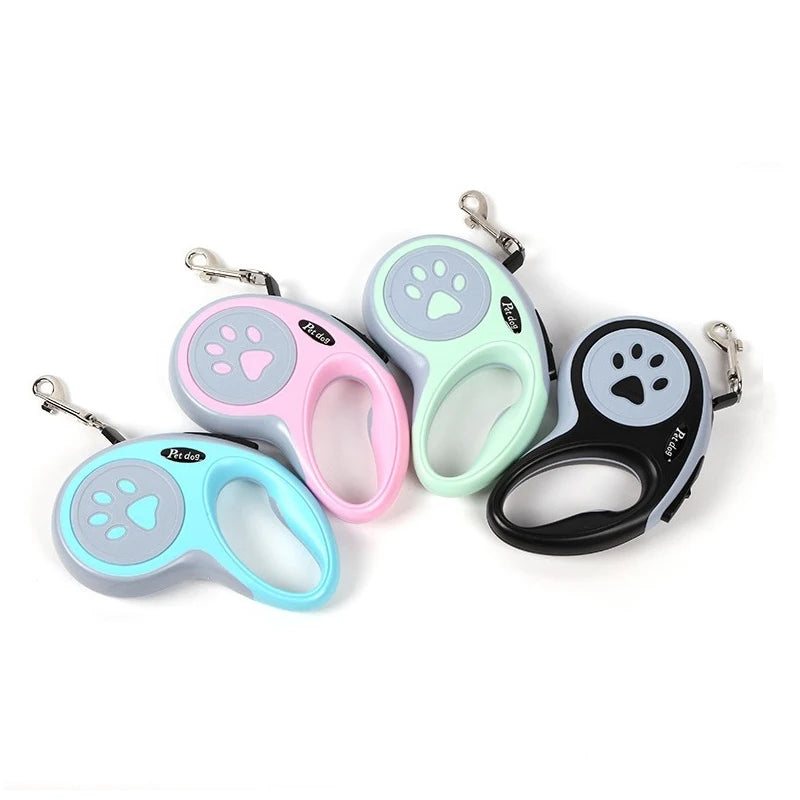 Nylon Retractable Dog Leash 3m-5m for Small Dogs