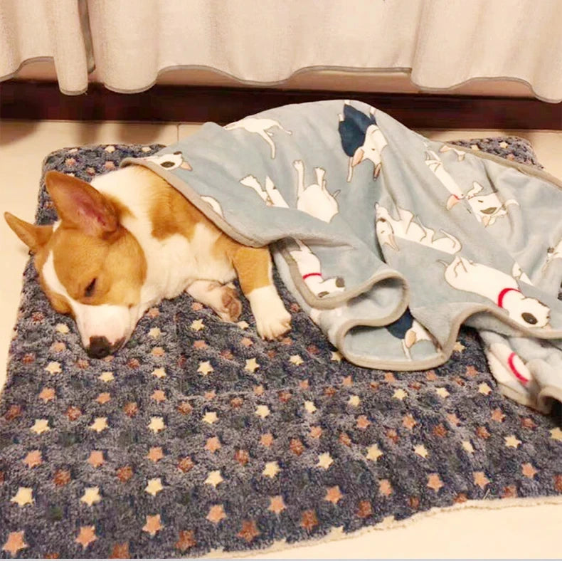 Tapis de Sommeil pour Animaux en Flanelle