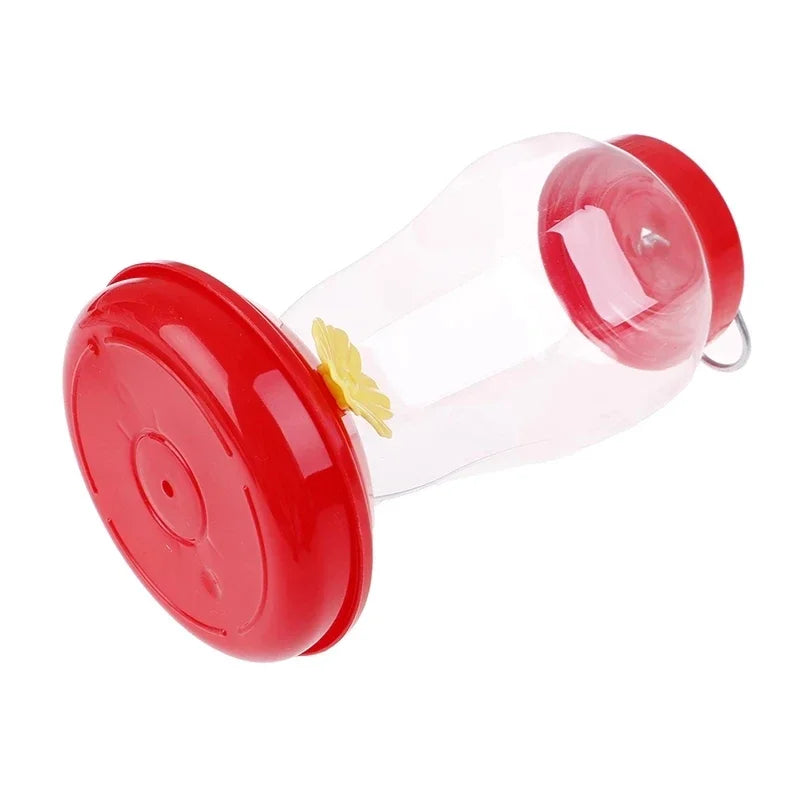 Hanging Bird Water Feeder Bottle with Iron Hook