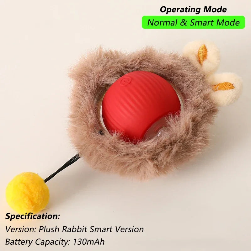 Automatic Interactive Rolling Cat Toy with Bird Sounds
