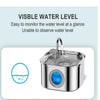 Fuente de Agua Automática para Mascotas de Acero Inoxidable
