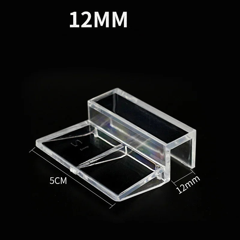 4Pcs Acrylic Fish Tank Lid Clip Bracket Set 6-12mm