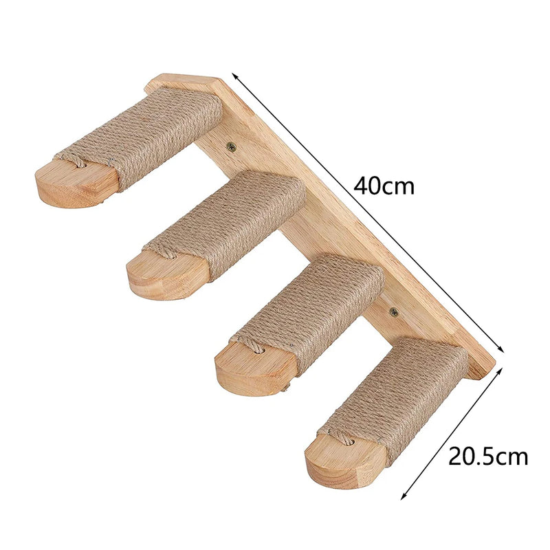 Étagère Murale pour Chats avec Griffoir