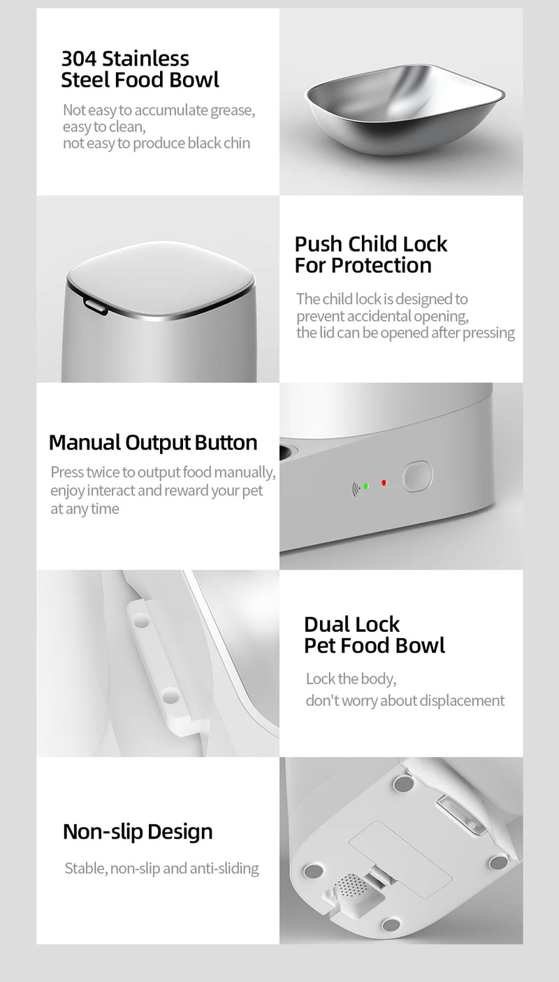 Intelligenter WiFi-Automatik-Futterautomat mit App-Steuerung