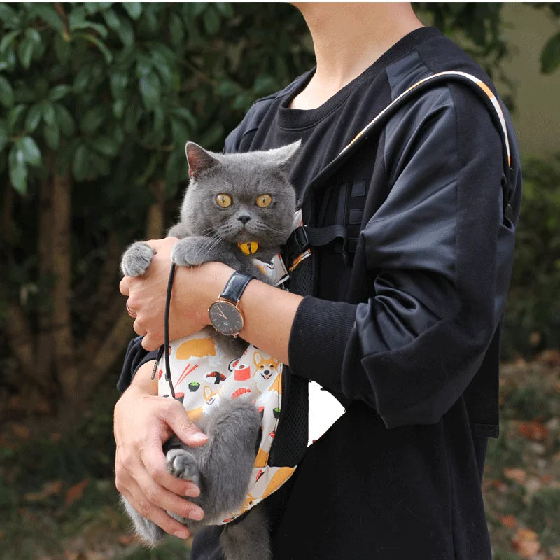 Adjustable Pet Carrier Backpack for Small Dogs and Cats