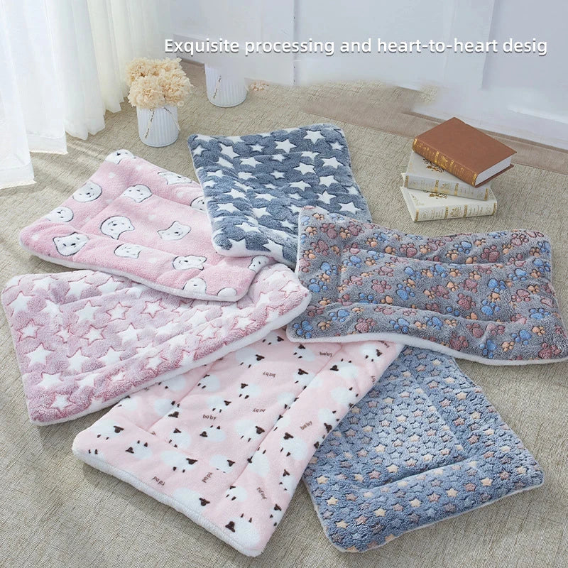 Tapis de Sommeil pour Animaux en Flanelle