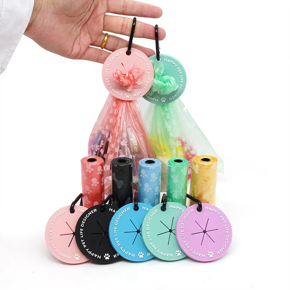Hands-Free Dog Poop Bag Dispenser with Clip