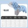 Double-Layer Waterproof Dog Raincoat with Built-in Harness and Detachable Hood
