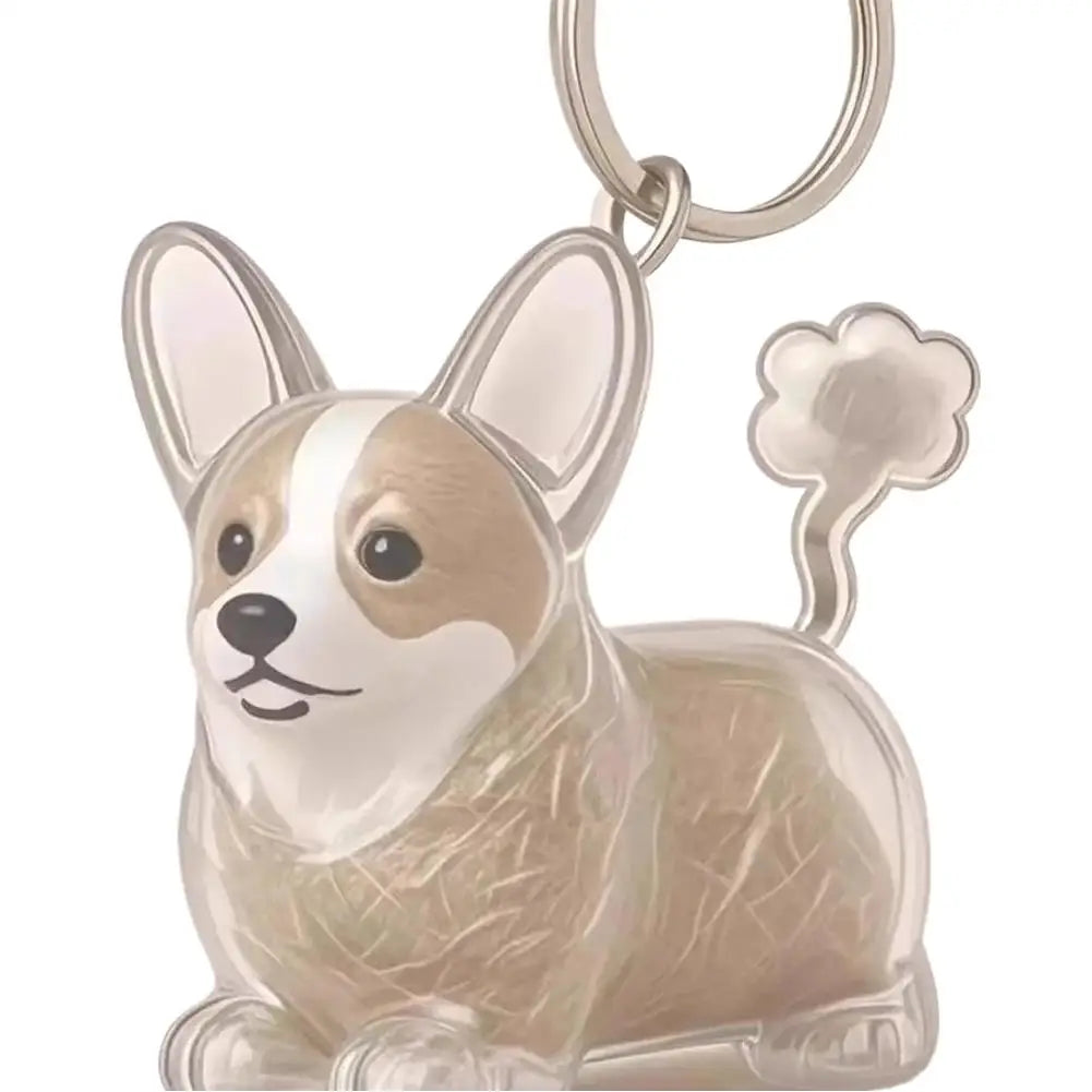 Pet Hair Keepsake Keychain – Memorial Pendant for Dog & Cat Fur