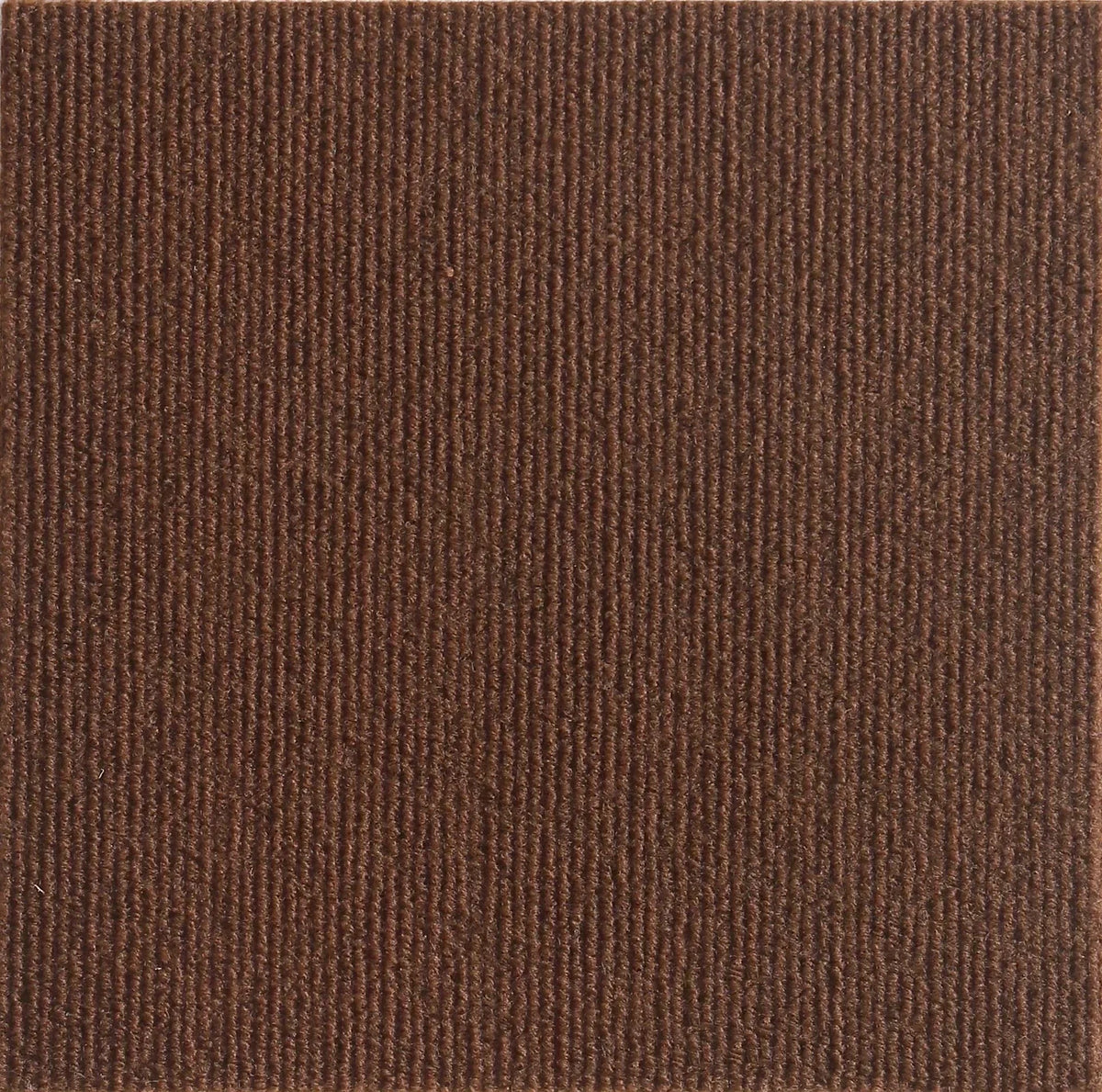 A close-up view of a brown, textured self-adhesive cat scratching pad.