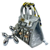 Handcrafted Mini House-Shaped Handbag with Puppy Keychain