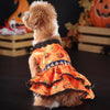 Pumpkin Lace Dog Dress for Small Dogs