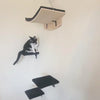 Wall-Mounted Cat Hammock and Climbing Stairs with Scratcher