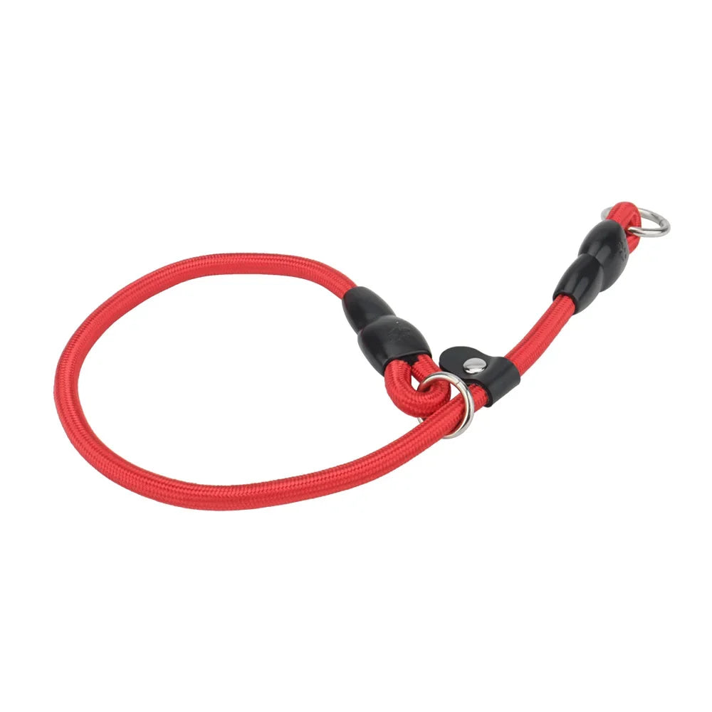 No-Pull Dog Slip Collar with Slidable Stopper