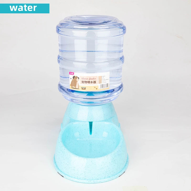 Gamelle Double Compartiment avec Distributeur d'Eau pour Animaux